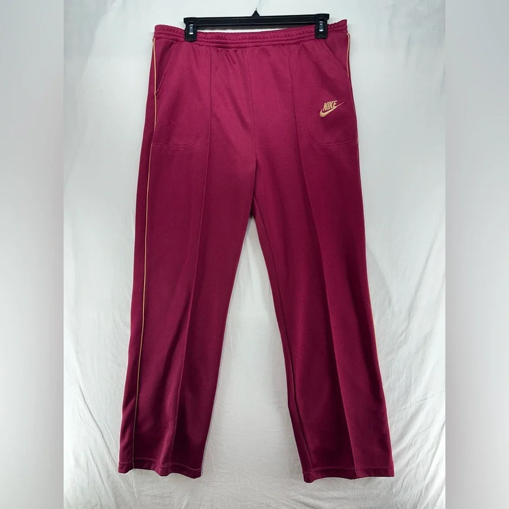 Nike Blue Tag Track Suit Maroon/Cream/Navy Blue Vintage 80s Men’s L